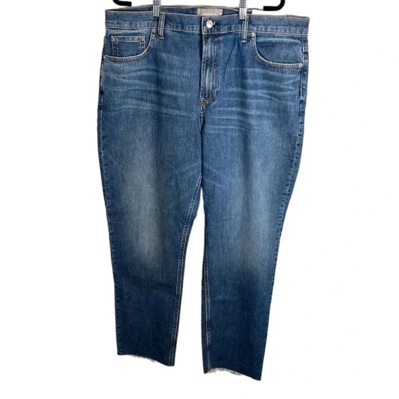 NWT Everlane The Cheeky Jean High Rise Raw Edge Size 34 - Picture 1 of 9